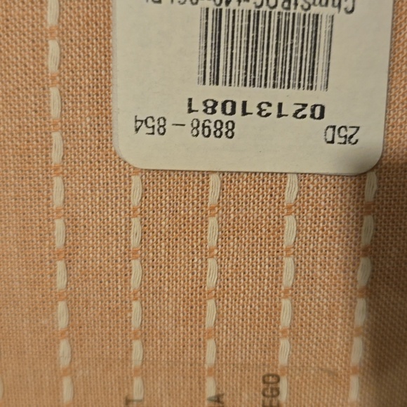 ❤️BUY 2 GET 1 FREE  West Elm Chambray Tack Stripe Curtain, Size 48"W x 96"L,Pink - Picture 9 of 11